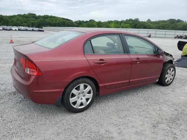 1HGFA16577L120341 - 2007 HONDA CIVIC LX RED photo 3