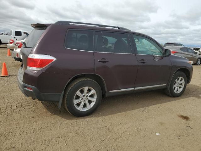 5TDBK3EH6CS139764 - 2012 TOYOTA HIGHLANDER BASE BURGUNDY photo 3