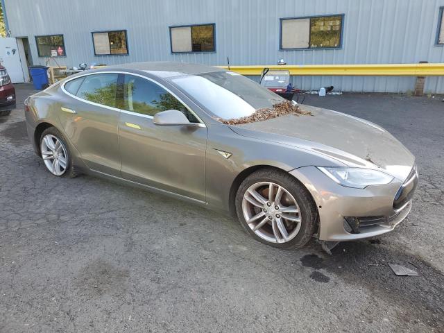 5YJSA1E1XFF103949 - 2015 TESLA MODEL S 棕色 照片 4