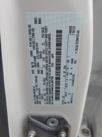 5LMCJ2C94KUL08759 - 2019 LINCOLN MKC SELECT 白色 照片 13