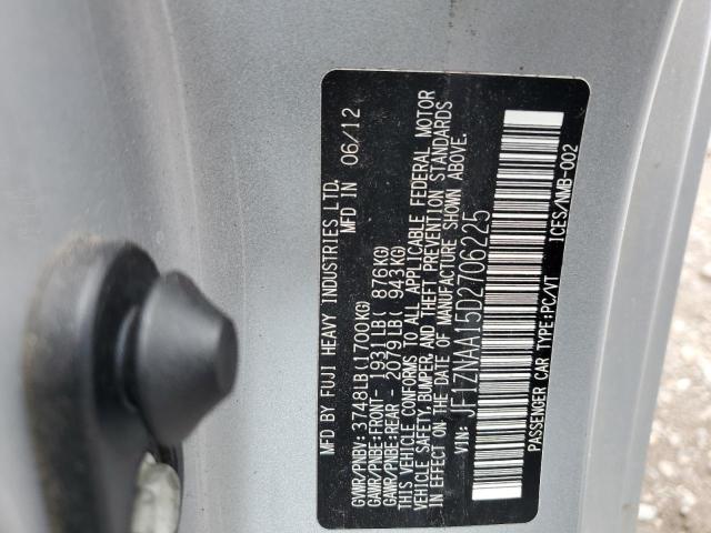 JF1ZNAA15D2706225 - 2013 TOYOTA SCION FR-S 银色 照片 12