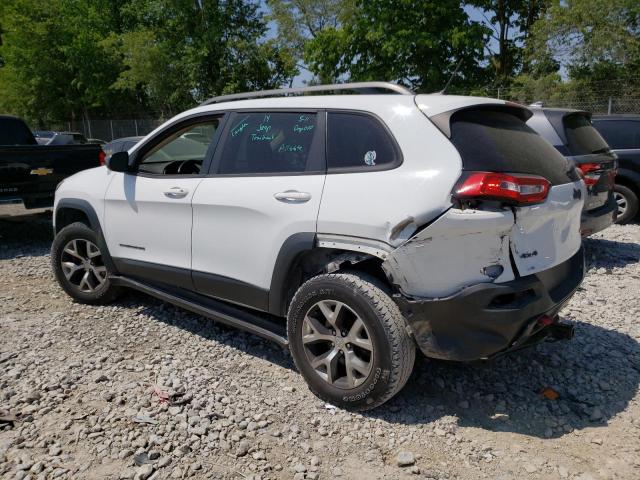 1C4PJMBB4EW159111 - 2014 JEEP CHEROKEE TRAILHAWK WHITE photo 2