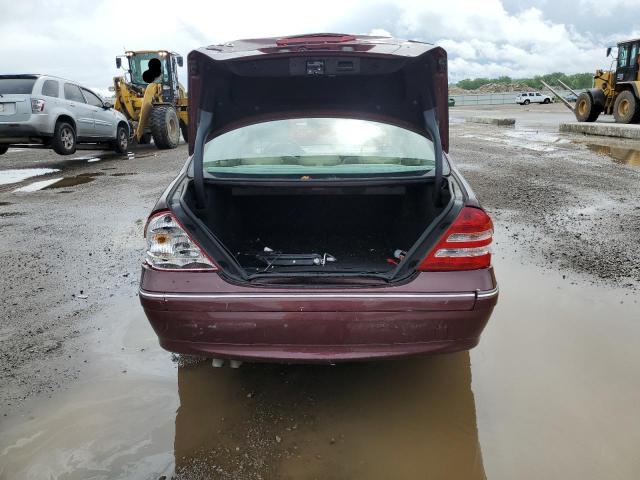 WDBRF54H76A879694 - 2006 MERCEDES-BENZ C 280 MAROON photo 6