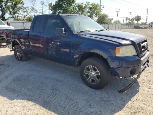 1FTRX12W08FC24713 - 2008 FORD F150 BLUE photo 4