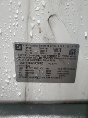 3GYFNDE35DS538983 - 2013 CADILLAC SRX PERFORMANCE COLLECTION Blanc photo 13