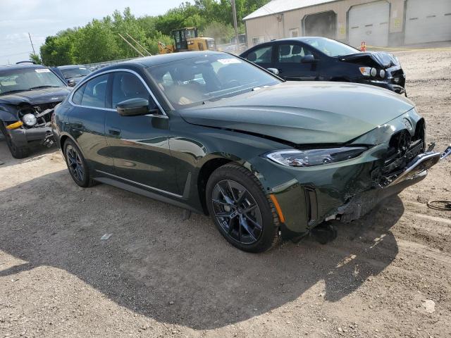 WBY83FB09RFS98101 - 2024 BMW I4 XDRIVE 40 GREEN photo 4