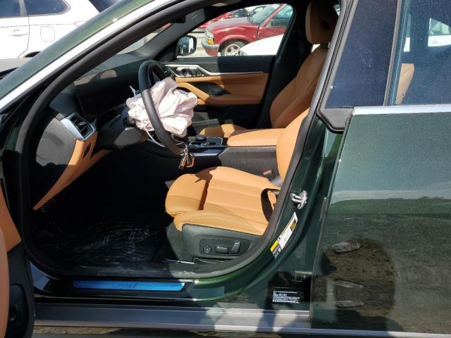 WBY83FB09RFS98101 - 2024 BMW I4 XDRIVE 40 GREEN photo 7