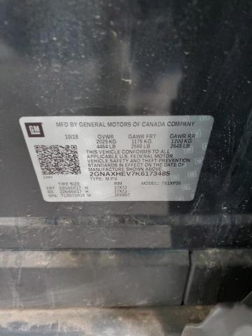 2GNAXHEV7K6173485 - 2019 CHEVROLET EQUINOX LS ნაცრისფერი ფოტო 13