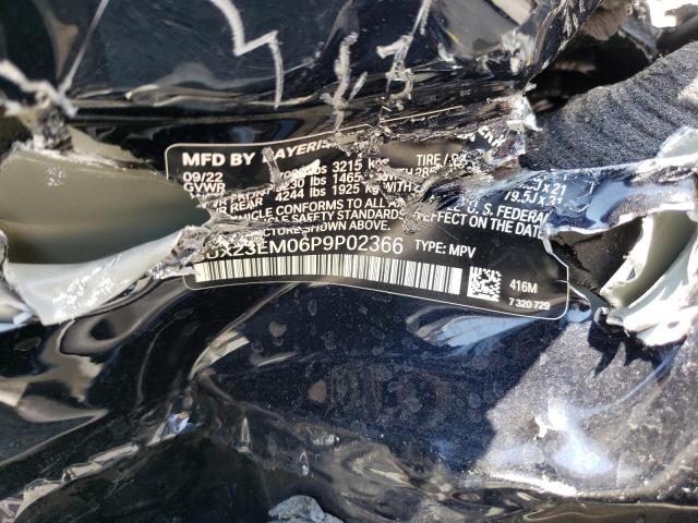 5UX23EM06P9P02366 - 2023 BMW X7 XDRIVE40I BLUE photo 14