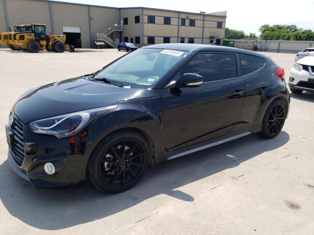 KMHTC6AE7DU162378 - 2013 HYUNDAI VELOSTER TURBO BLACK photo 1