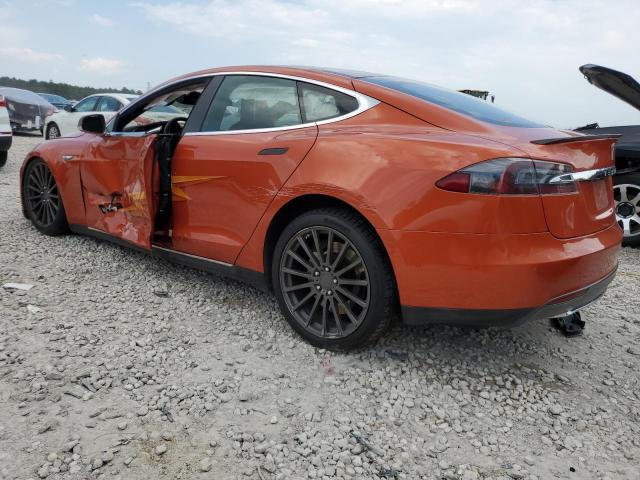 5YJSA1E21FF120244 - 2015 TESLA MODEL S Narıncı foto 2