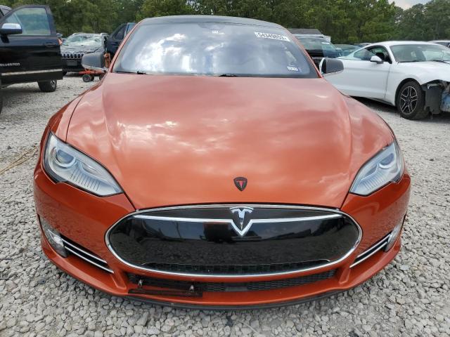 5YJSA1E21FF120244 - 2015 TESLA MODEL S Narıncı foto 5