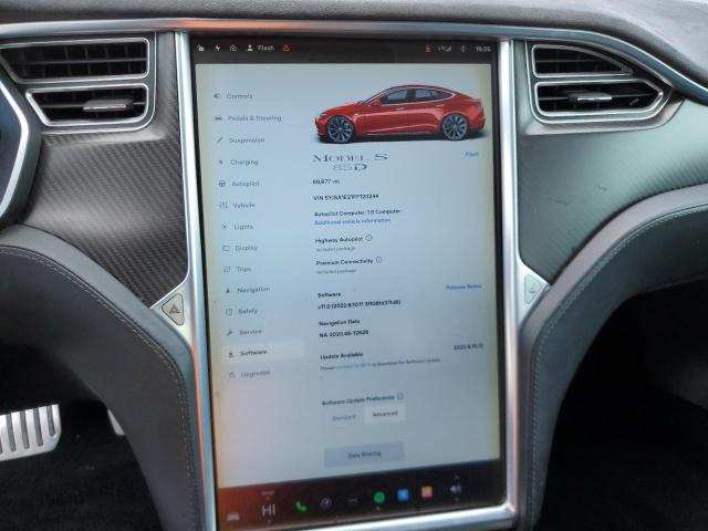 5YJSA1E21FF120244 - 2015 TESLA MODEL S Narıncı foto 9