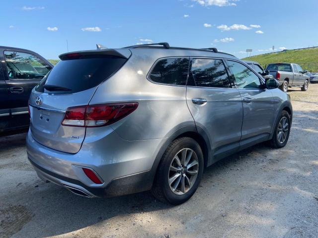 KM8SMDHF3HU224814 - 2017 HYUNDAI SANTA FE SE GRAY photo 4