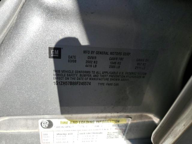 1G1ZH57B88F246574 - 2008 CHEVROLET MALIBU 1LT 银色 照片 13