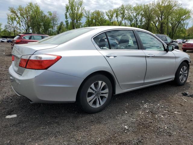 1HGCR2F39EA296283 - 2014 HONDA ACCORD LX SILVER photo 3