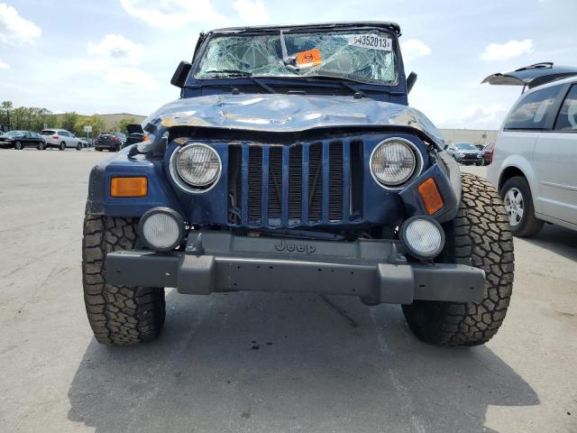 1J4FA49S62P715260 - 2002 JEEP WRANGLER / SPORT BLUE photo 5