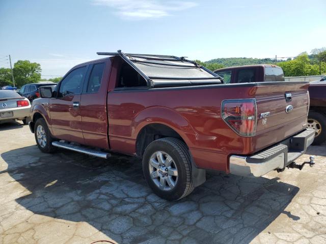 1FTEX1CM1EKD42901 - 2014 FORD F150 SUPER CAB BURGUNDY photo 2