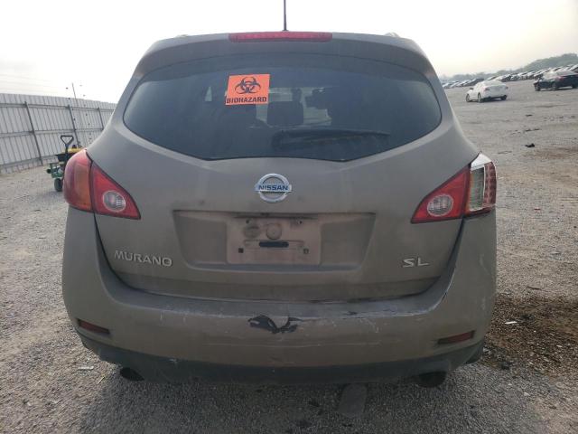 JN8AZ18U69W028908 - 2009 NISSAN MURANO S BEIGE photo 6