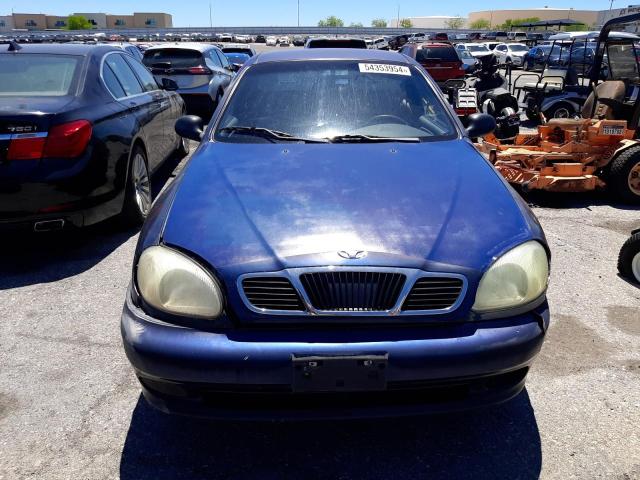 KLATA22622B694857 - 2002 DAEWOO LANOS S BLUE photo 5