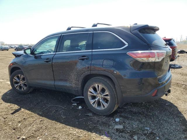 5TDJKRFH4FS191900 - 2015 TOYOTA HIGHLANDER XLE BLACK photo 2