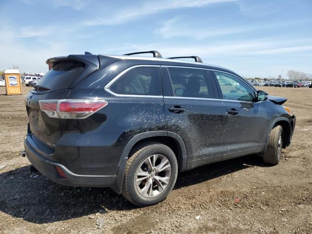 5TDJKRFH4FS191900 - 2015 TOYOTA HIGHLANDER XLE BLACK photo 3