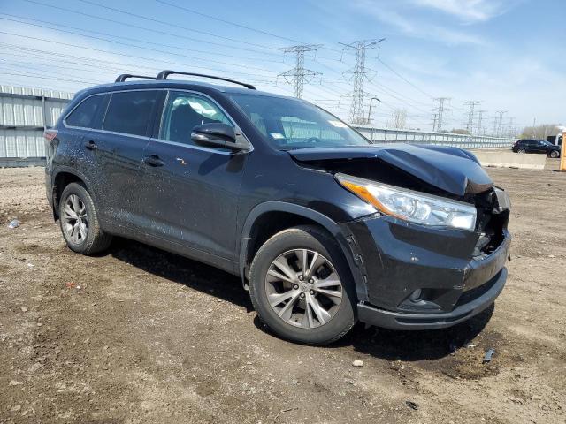 5TDJKRFH4FS191900 - 2015 TOYOTA HIGHLANDER XLE BLACK photo 4