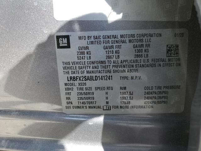 LRBFX2SA8LD141241 - 2020 BUICK ENVISION ESSENCE Boz foto 13