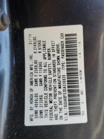 19UUA8F53EA006829 - 2014 ACURA TL TECH BLACK photo 12