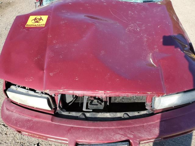 2G4WB55L7R1484136 - 1994 BUICK REGAL CUSTOM MAROON photo 11