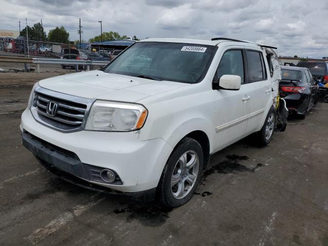 5FNYF4H59CB055707 - 2012 HONDA PILOT EXL WHITE photo 1