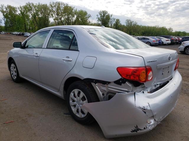 JTDBL40E79J053644 - 2009 TOYOTA COROLLA BASE SILVER photo 2