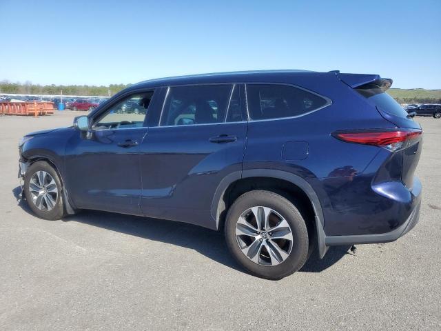 5TDGZRBH8LS055051 - 2020 TOYOTA HIGHLANDER XLE BLUE photo 2