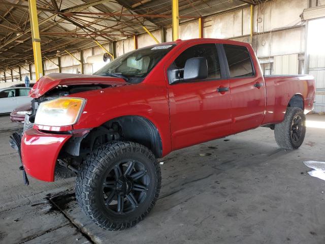 1N6AA07F18N356660 - 2008 NISSAN TITAN XE RED photo 1