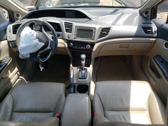 19XFB2F99CE031197 - 2012 HONDA CIVIC EXL მუქწითელი ფოტო 8