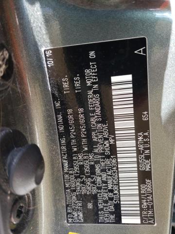 5TDJKRFH5GS343961 - 2016 TOYOTA HIGHLANDER XLE Yaşıl foto 13