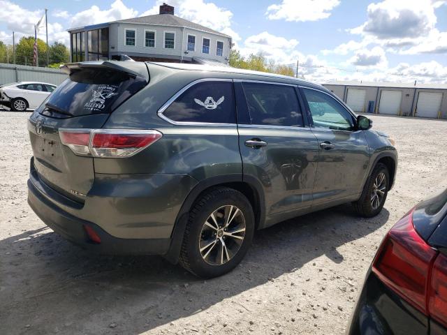 5TDJKRFH5GS343961 - 2016 TOYOTA HIGHLANDER XLE Yaşıl foto 3