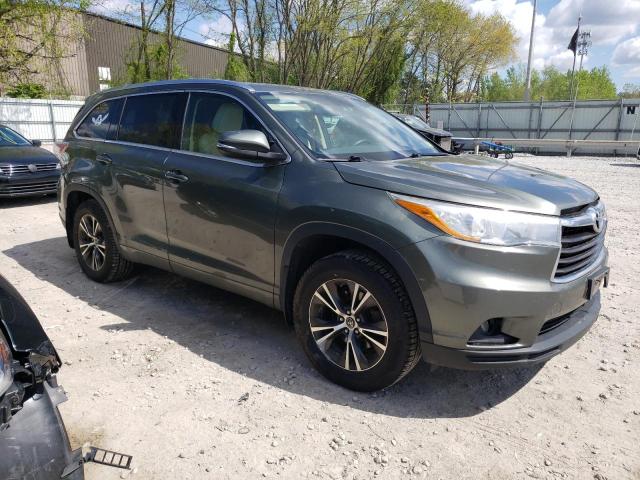 5TDJKRFH5GS343961 - 2016 TOYOTA HIGHLANDER XLE Yaşıl foto 4