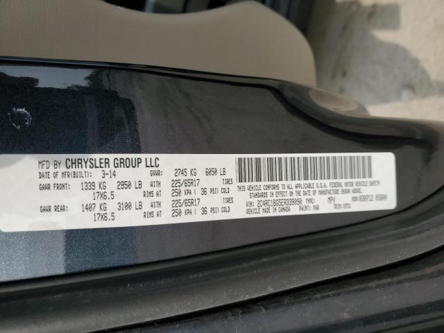 2C4RC1BG5ER339090 - 2014 CHRYSLER TOWN & COU TOURING Mavi foto 13