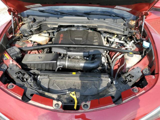 ZASFAKNN8J7B84630 - 2018 ALFA ROMEO STELVIO TI SPORT RED photo 12