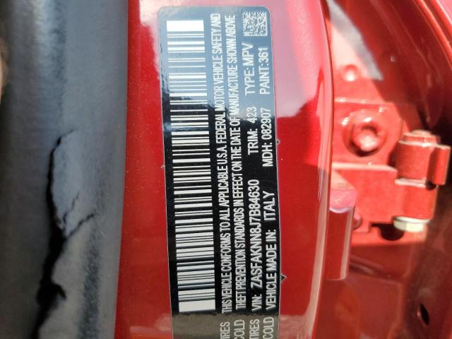 ZASFAKNN8J7B84630 - 2018 ALFA ROMEO STELVIO TI SPORT RED photo 13