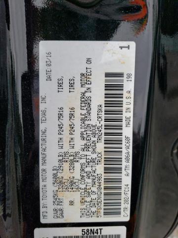 5TFSX5ENXGX044983 - 2016 TOYOTA TACOMA ACCESS CAB შავი ფოტო 12