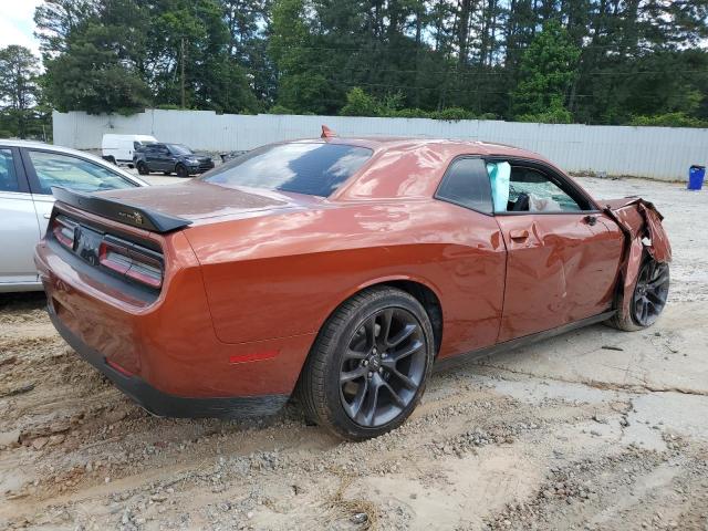 2C3CDZFJ8NH233315 - 2022 DODGE CHALLENGER R/T SCAT PACK ORANGE photo 3