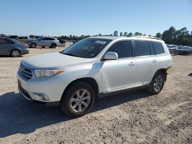 5TDZK3EH3DS113588 - 2013 TOYOTA HIGHLANDER BASE WHITE photo 1