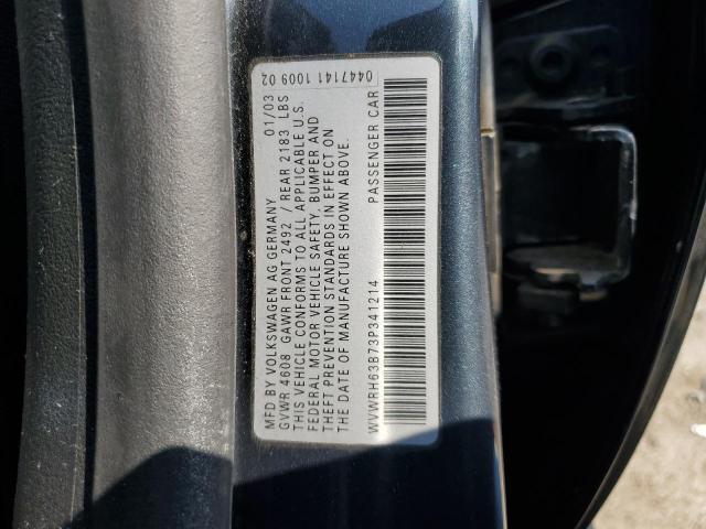 WVWRH63B73P341214 - 2003 VOLKSWAGEN PASSAT GLX გრაფიტი ფოტო 12