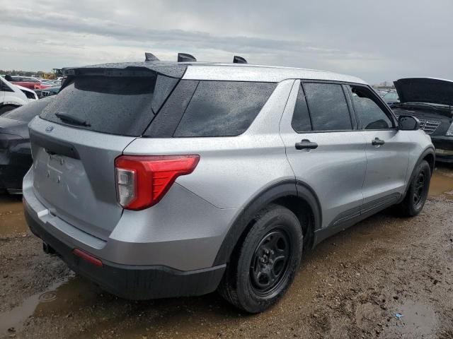 1FM5K8AB4LGC93780 - 2020 FORD EXPLORER POLICE INTERCEPTOR 银色 照片 3