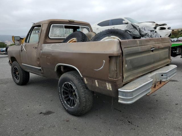 1B7HW14T5HS306817 - 1987 DODGE W-SERIES W150 BROWN photo 2