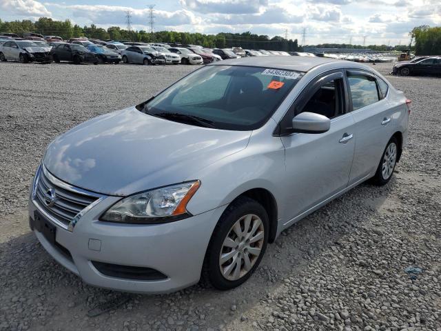 3N1AB7AP7DL639944 - 2013 NISSAN SENTRA S SILVER photo 1