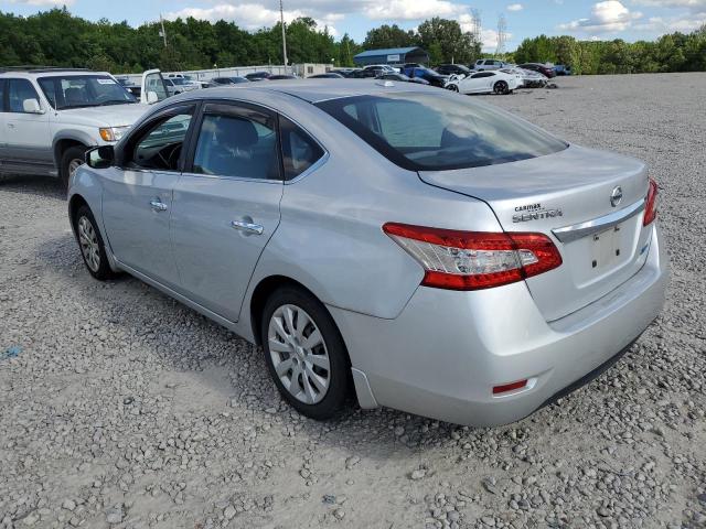 3N1AB7AP7DL639944 - 2013 NISSAN SENTRA S SILVER photo 2