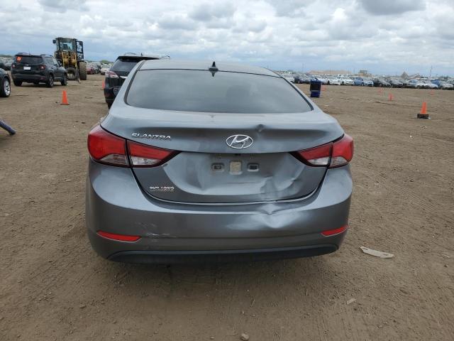 KMHDH4AE7GU624470 - 2016 HYUNDAI ELANTRA SE GRAY photo 6